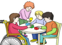 Zeichnung: Kinderbetreuung