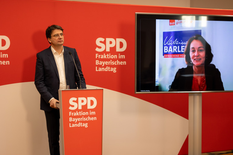 Florian mit Katarina Barley